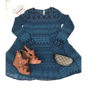 2 for $20 Aeropostale blue long sleeve dress sz S